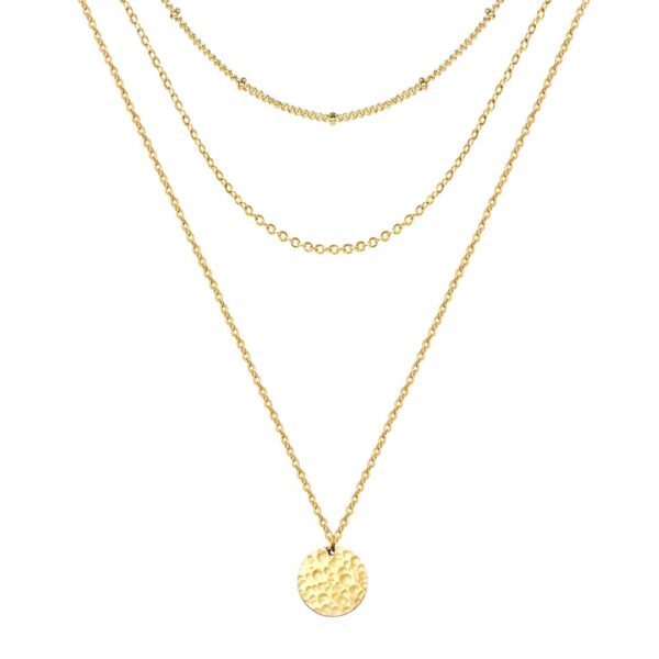 Sia Three-Layered Necklace - 18K Gold Plated