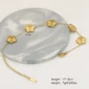 Gold Plated Flower Bracelet - Image 4