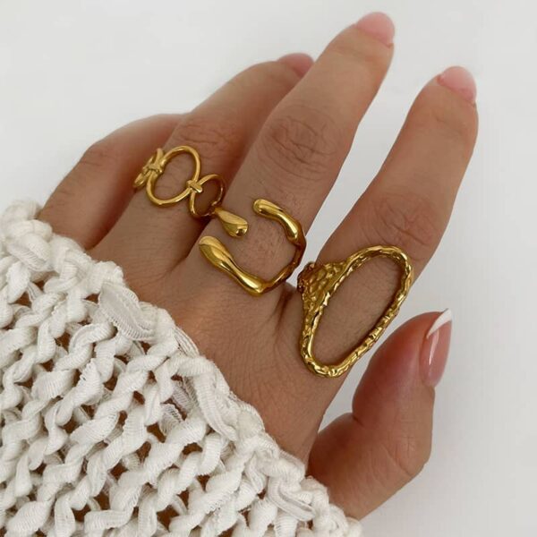 Luna Open Ring Stack (6-Piece Set) - Image 4