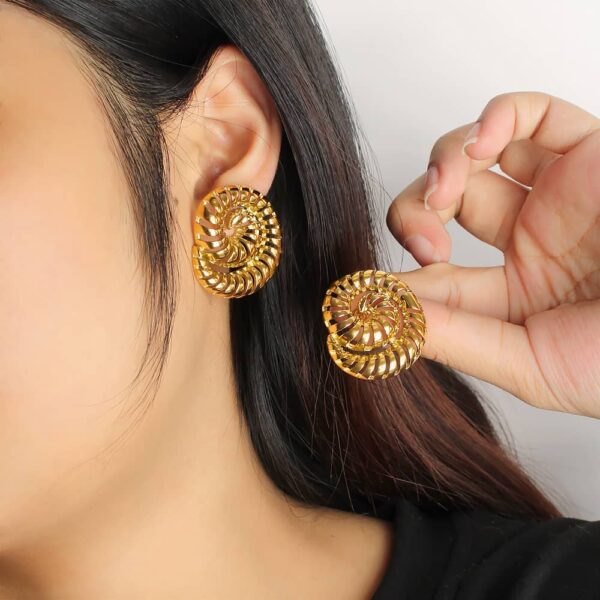 Aurelia Spiral Earrings - Image 2